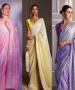 Bollywood sequins design saree
